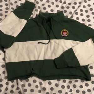 pac sun cropped quarter zip